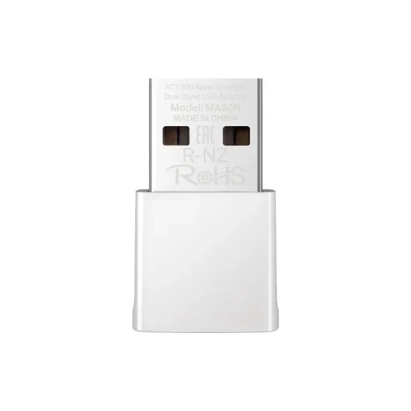 محول واي فاي USB MERCUSYS MA30N AC1300 نانو ثنائي النطاق