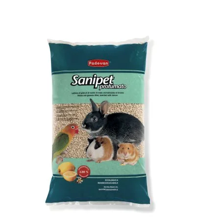 رمل أقفاص الحيوانات Sanipet برائحة الليمون 10 لتر - Image 2