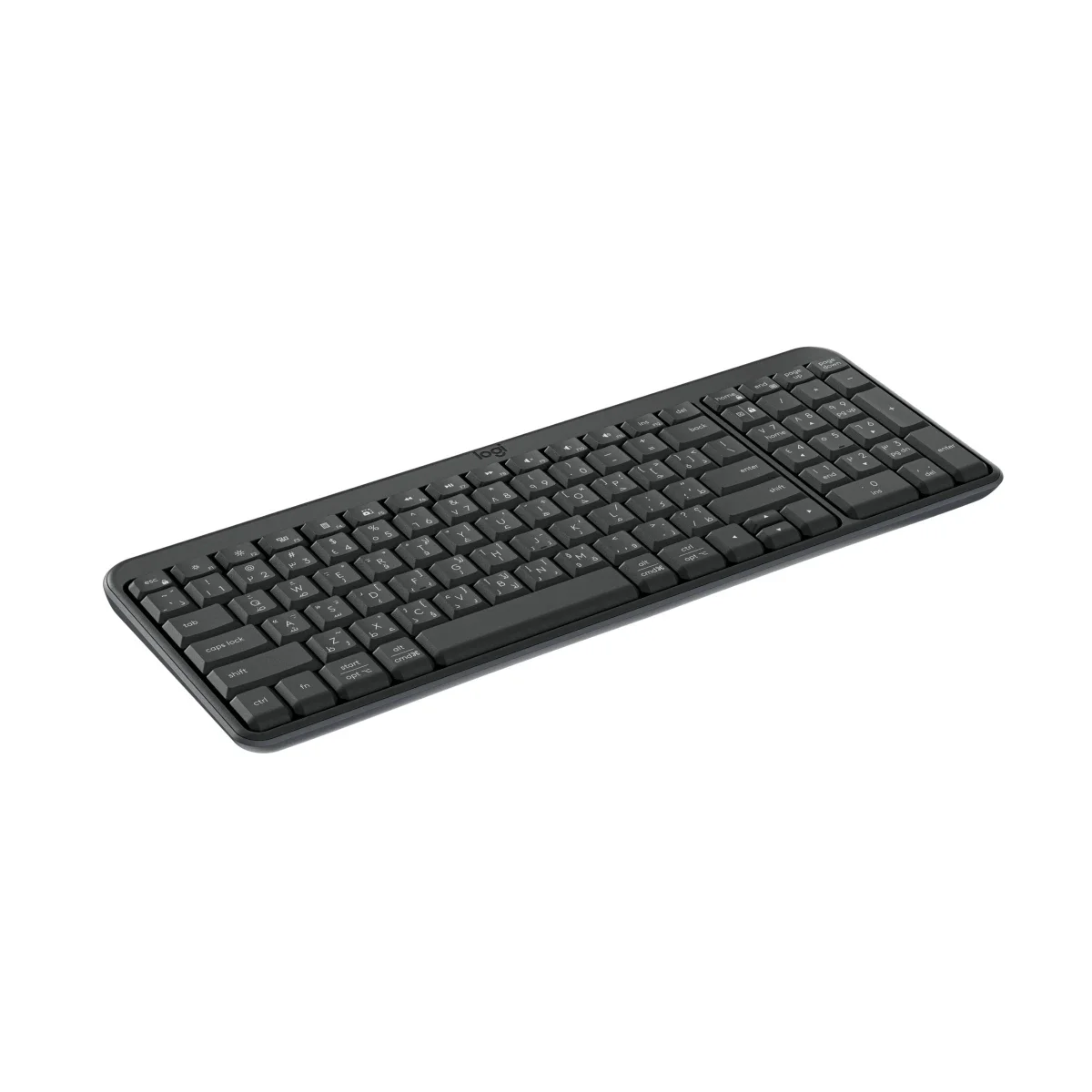 كيبورد لاسلكي مدمج Logitech K250 بتقنية Bluetooth لون Graphite - Thumbnail 3
