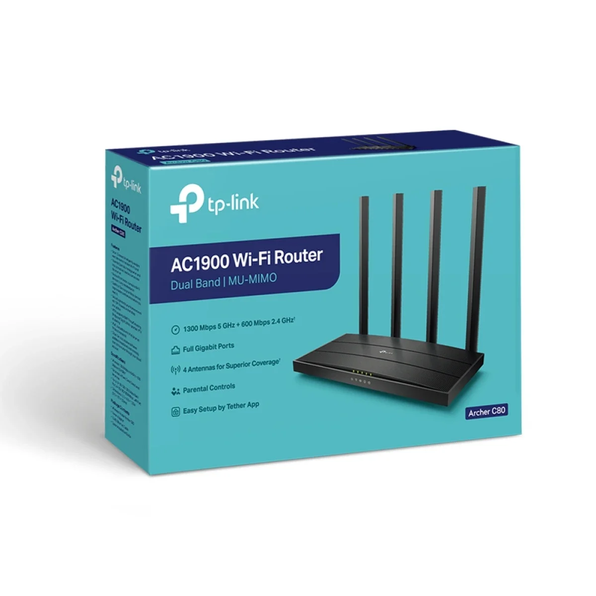 راوتر TP-LINK Archer C80 AC1900 ثنائي النطاق Wi-Fi 5 مع MU-MIMO - Image 4