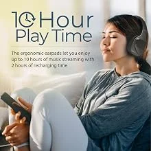 Promate NOVA Wireless & Wired Hi-Fi Stereo Headphones with MicroSD, FM Radio and AUX - Black - Thumbnail 10
