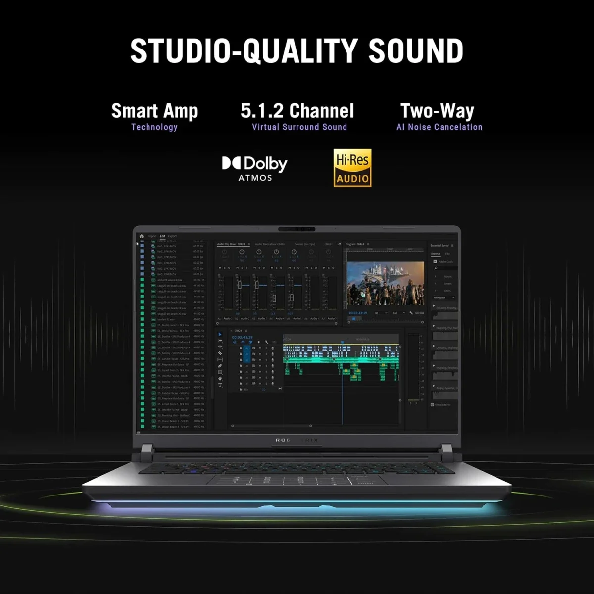 Asus ROG Strix G16 (2025) G615LW Gaming Laptop, Core Ultra 9 275HX 24-Core, RTX 5080 16GB DDR7, 16-inch IPS 2.5K 240Hz, Volt Green - Thumbnail 2
