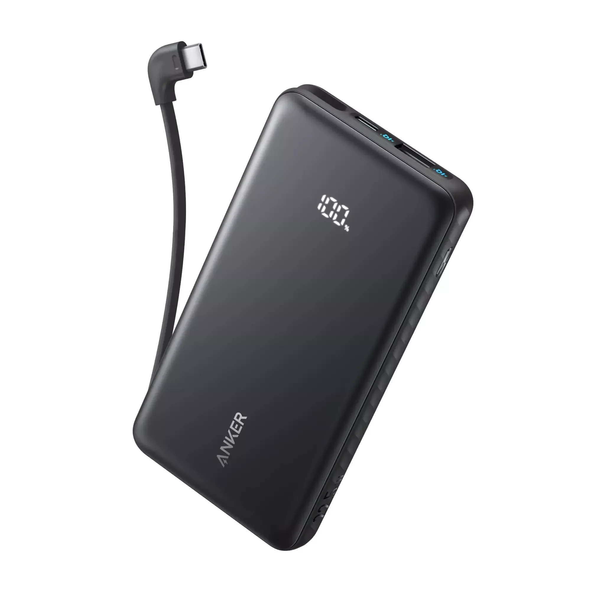 Anker Zolo A110DH11 10000mAh 22.5W Power Bank with Built-in USB-C Cable - Black
