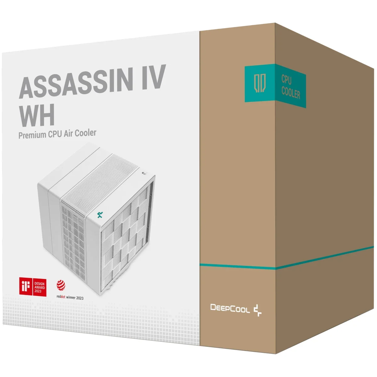 مبرد هوائي للمعالج DeepCool Assassin IV WH Premium باللون الأبيض