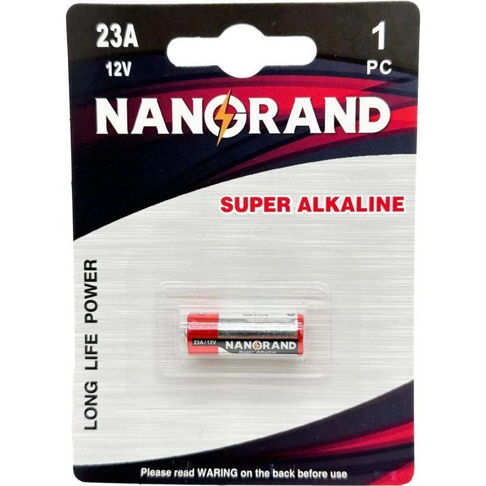 بطارية NANORAND 23A قلوية 12 فولت – حبة واحدة