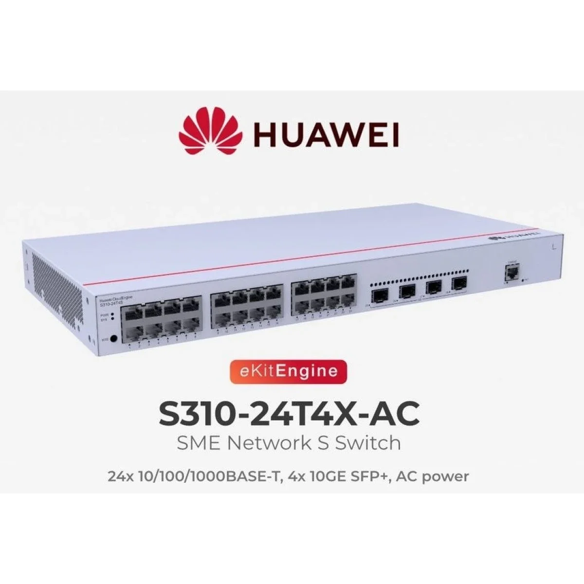 HUAWEI eKit S310-24T4X L2+ Managed Switch 24-Port Gigabit with 4x 10G SFP+