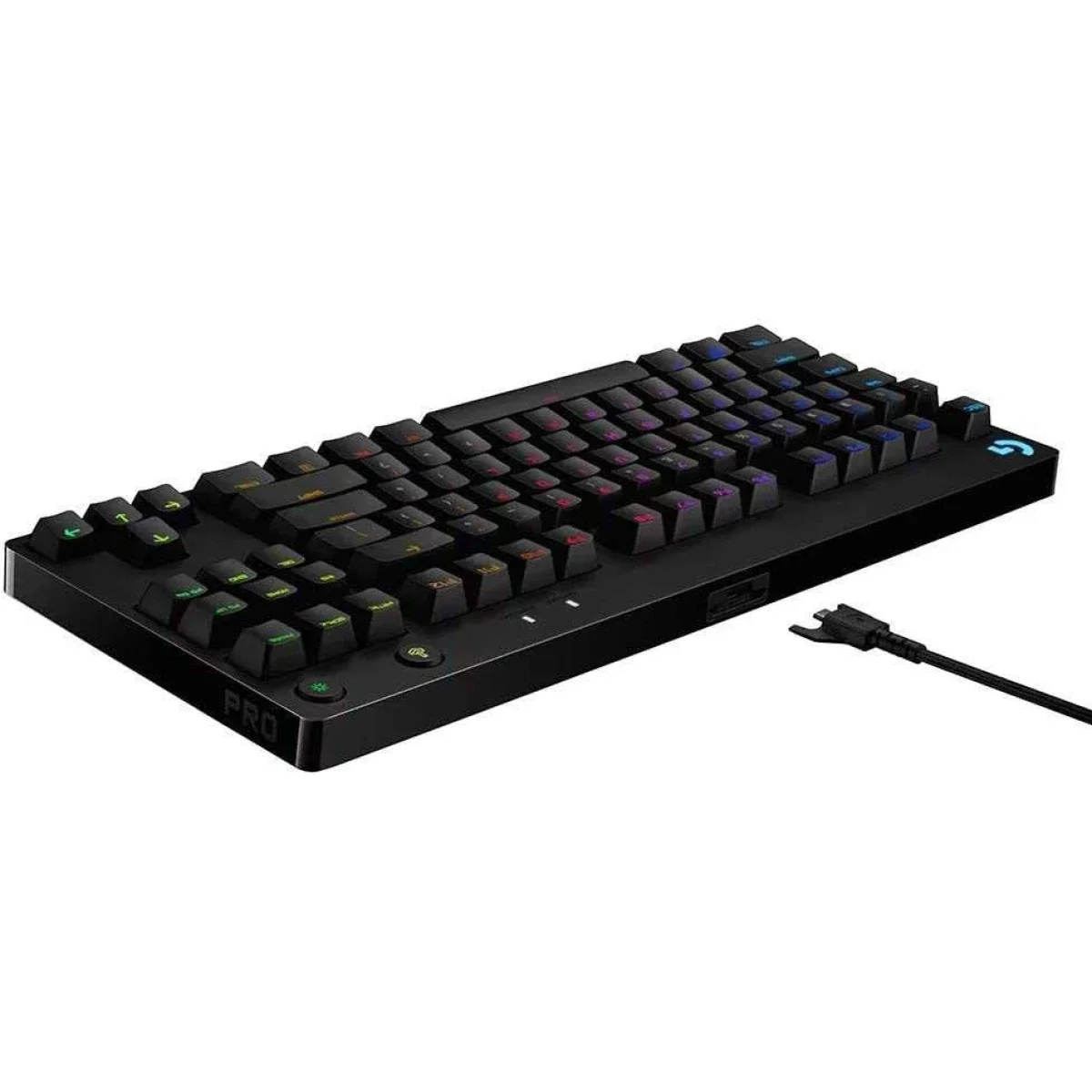 كيبورد ألعاب Logitech G Pro X TKL ميكانيكي سلكي بمفاتيح GX Blue Clicky - أسود - Thumbnail 2