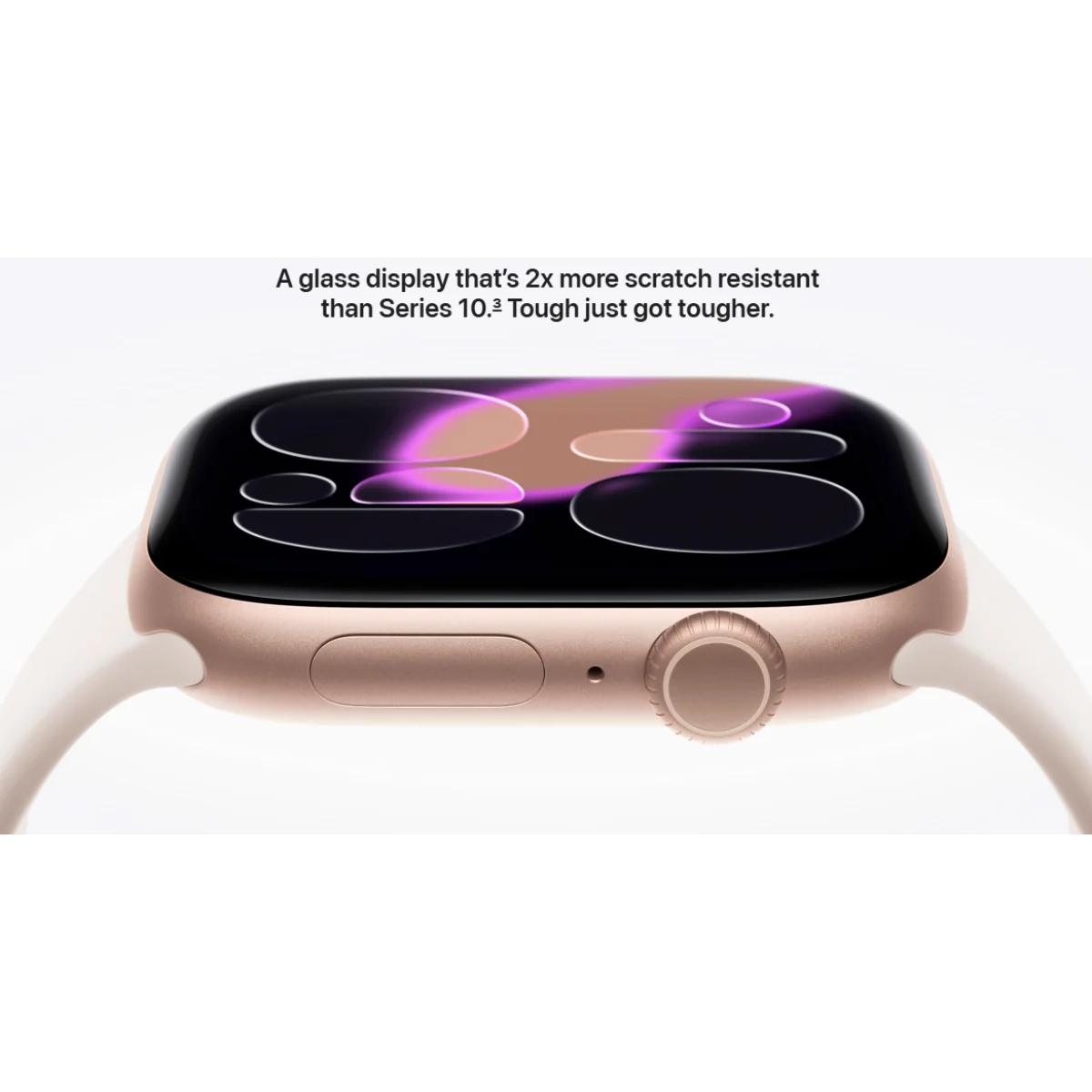 ساعة ذكية Apple Watch Series 11 مقاس 42 مم، شريحة S10، شاشة Retina دائمة التشغيل، تطبيقات أكسجين الدم وتخطيط القلب، تنبيهات ارتفاع الضغط وانقطاع النفس أثناء النوم، شحن سريع - Image 2