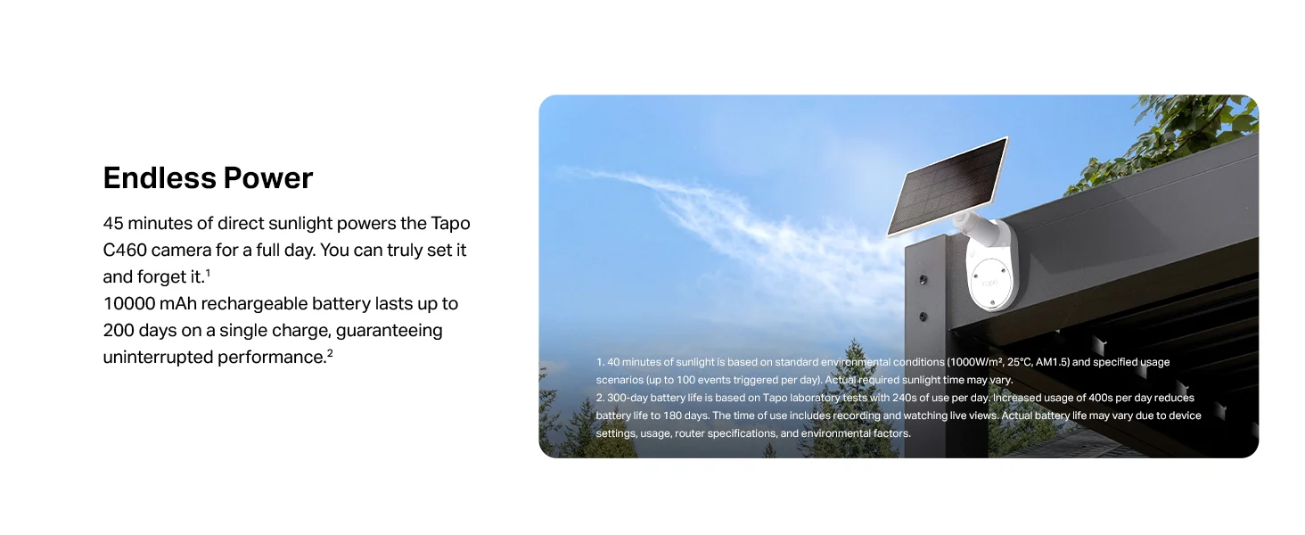 TP-LINK Tapo C460 KIT 4K 8MP Battery Solar Outdoor Wireless Security Camera - Thumbnail 15