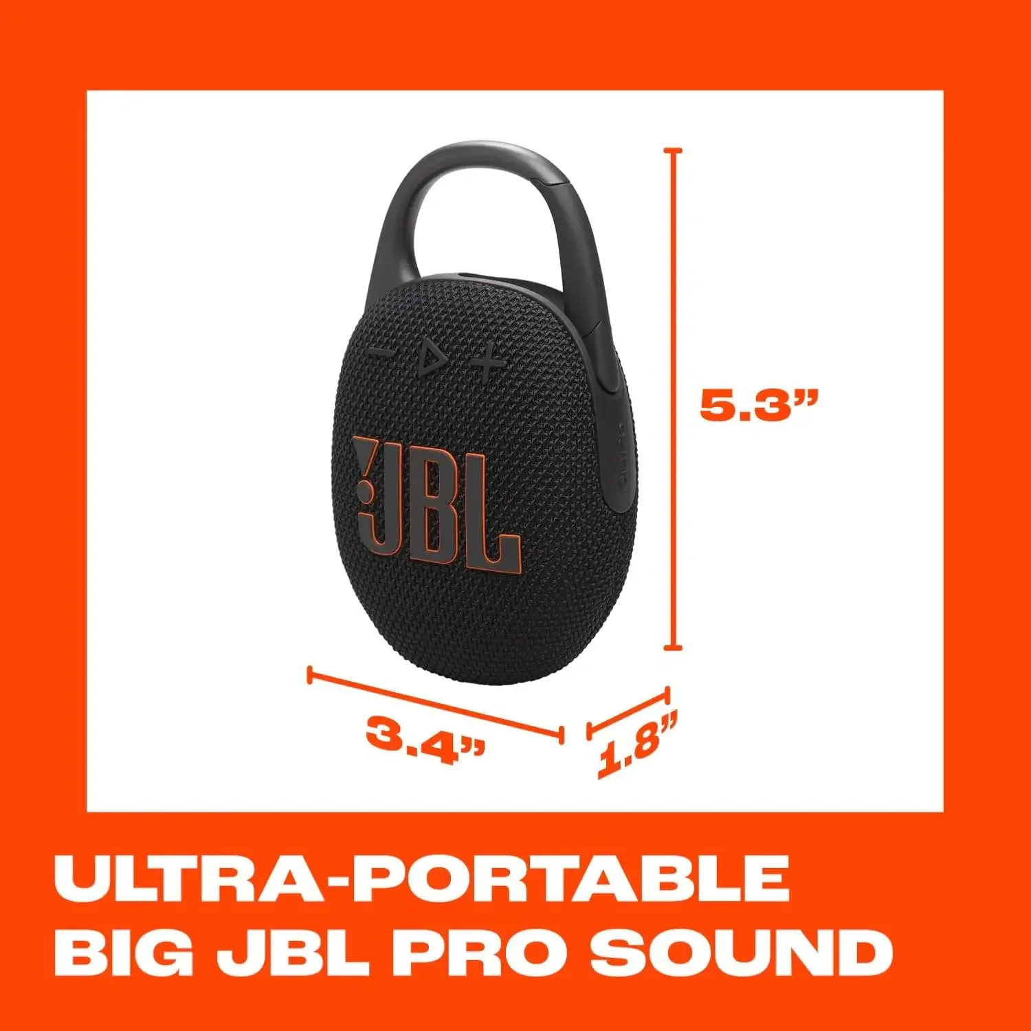 JBL Clip 5 Portable Bluetooth Speaker Black - Thumbnail 5