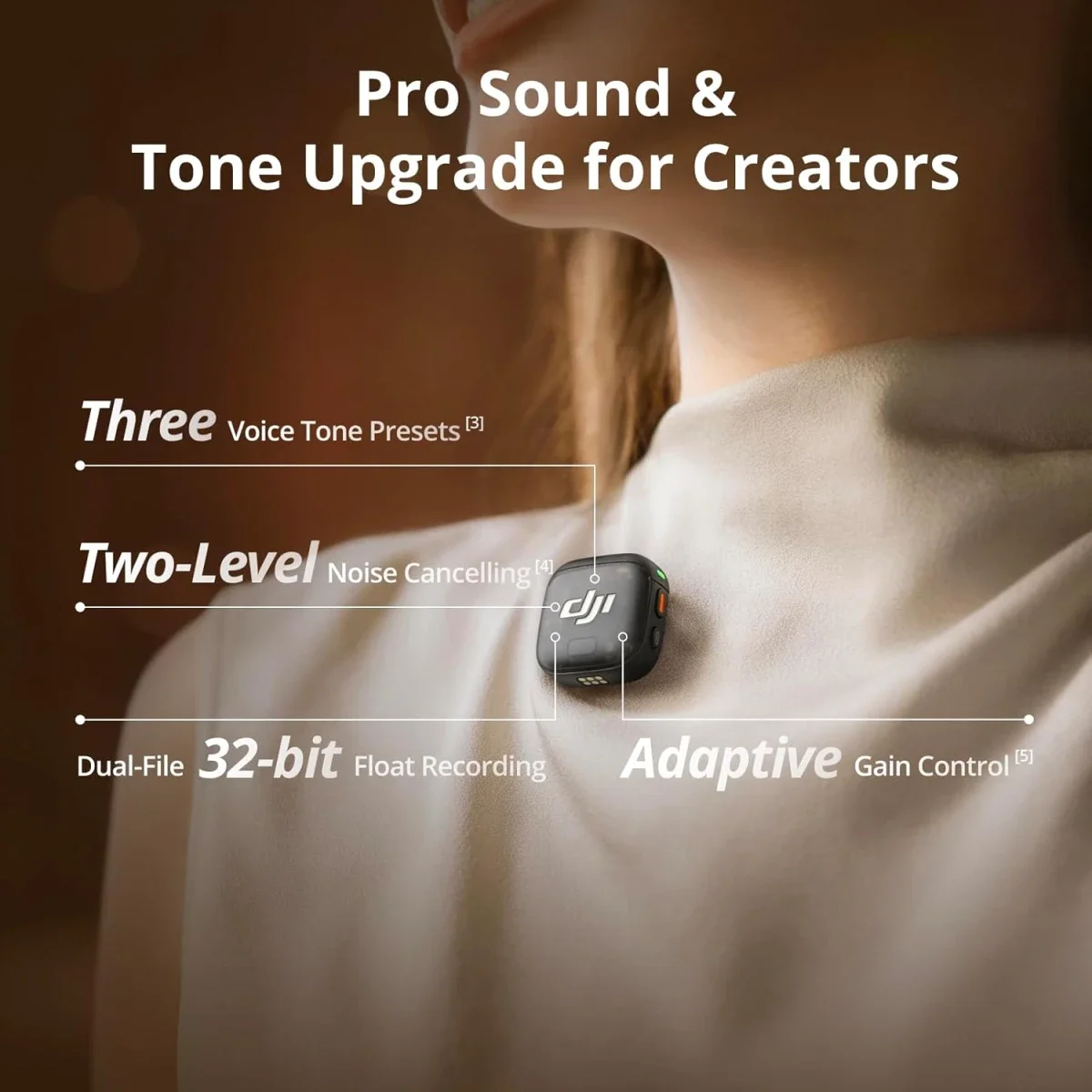 نظام ميكروفون لاسلكي DJI Mic 3 ‏(1 TX + 1 RX) بمدى نقل 400 متر - Thumbnail 5
