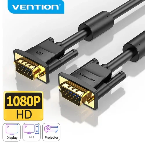 Vention DAEBG VGA Male-to-Male Cable 1.5m Black - Image 4