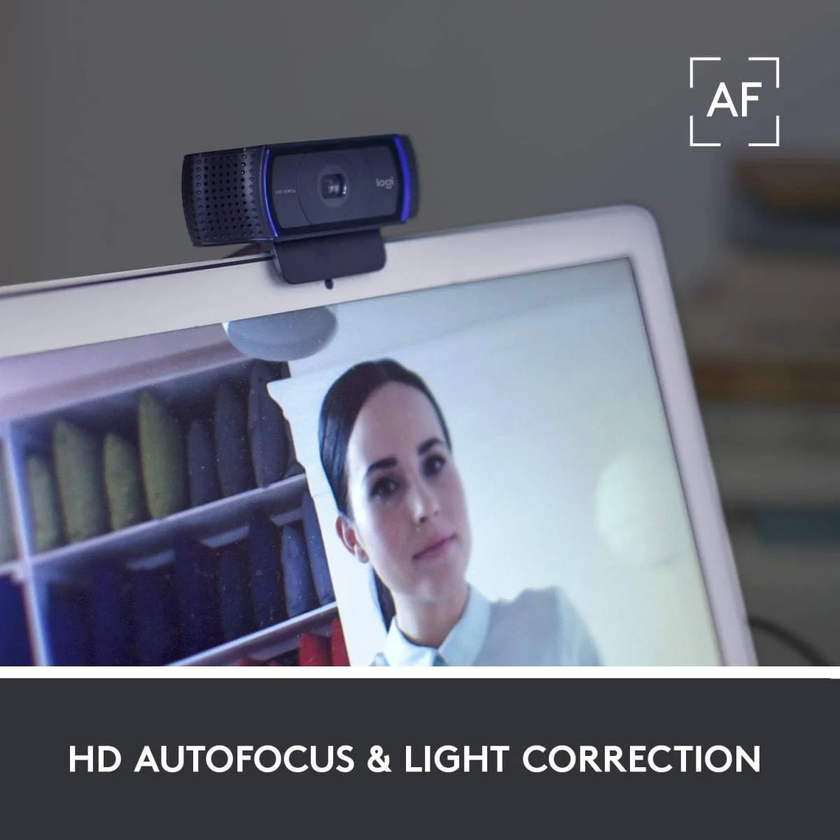 ويب كام Logitech C920 PRO للأعمال بدقة Full HD 1080p وعدسة زجاجية - Thumbnail 2