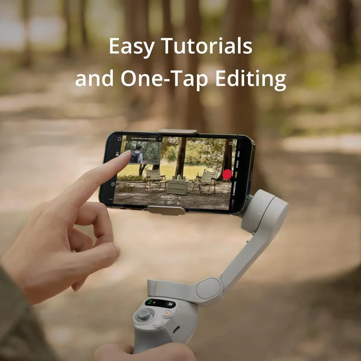 مثبت هاتف DJI Osmo Mobile SE ثلاثي المحاور قابل للطي - Thumbnail 2