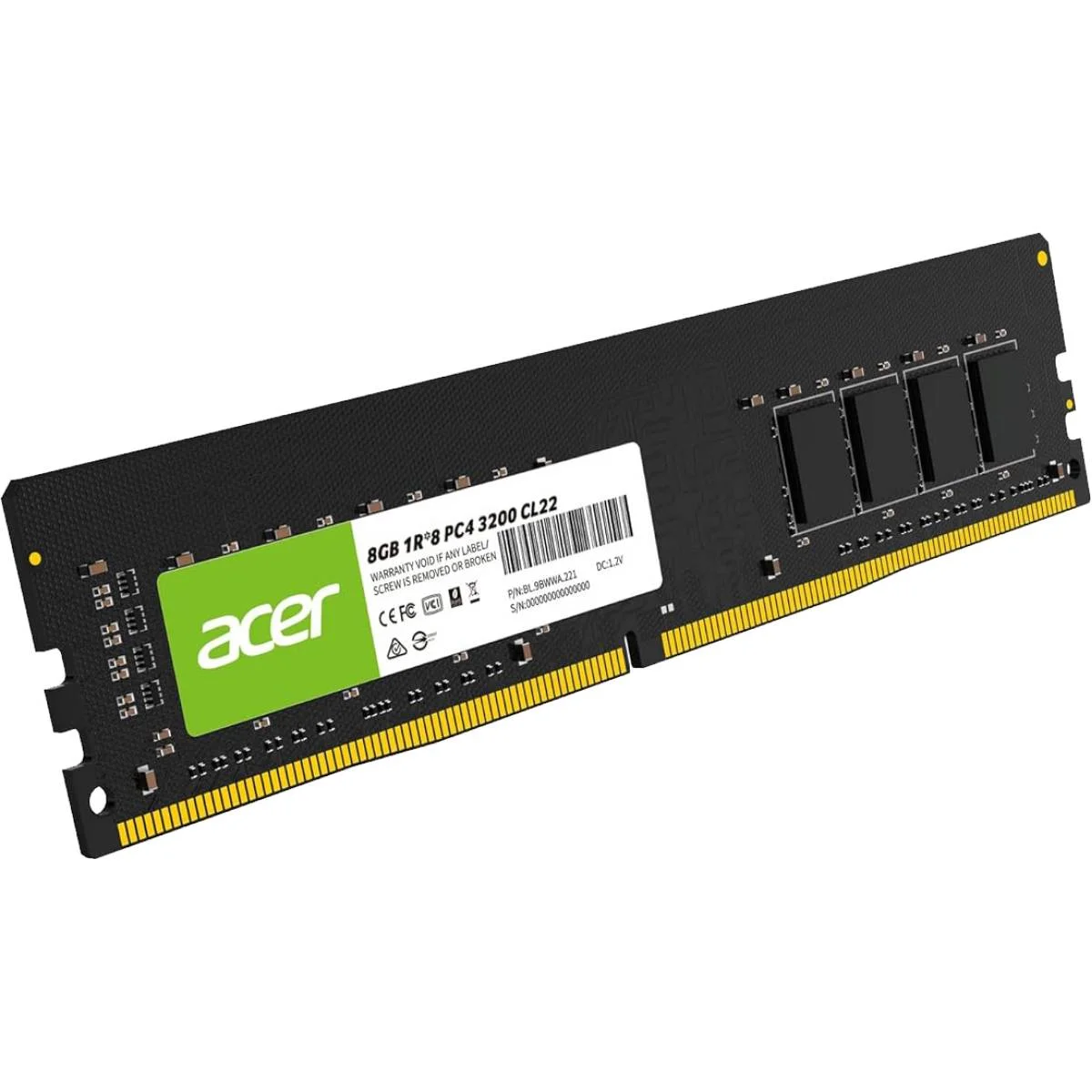 رام مكتبي Acer UD100 DDR4 سعة 8GB بسرعة 3200MHz U-DIMM BL.9BWWA.222
