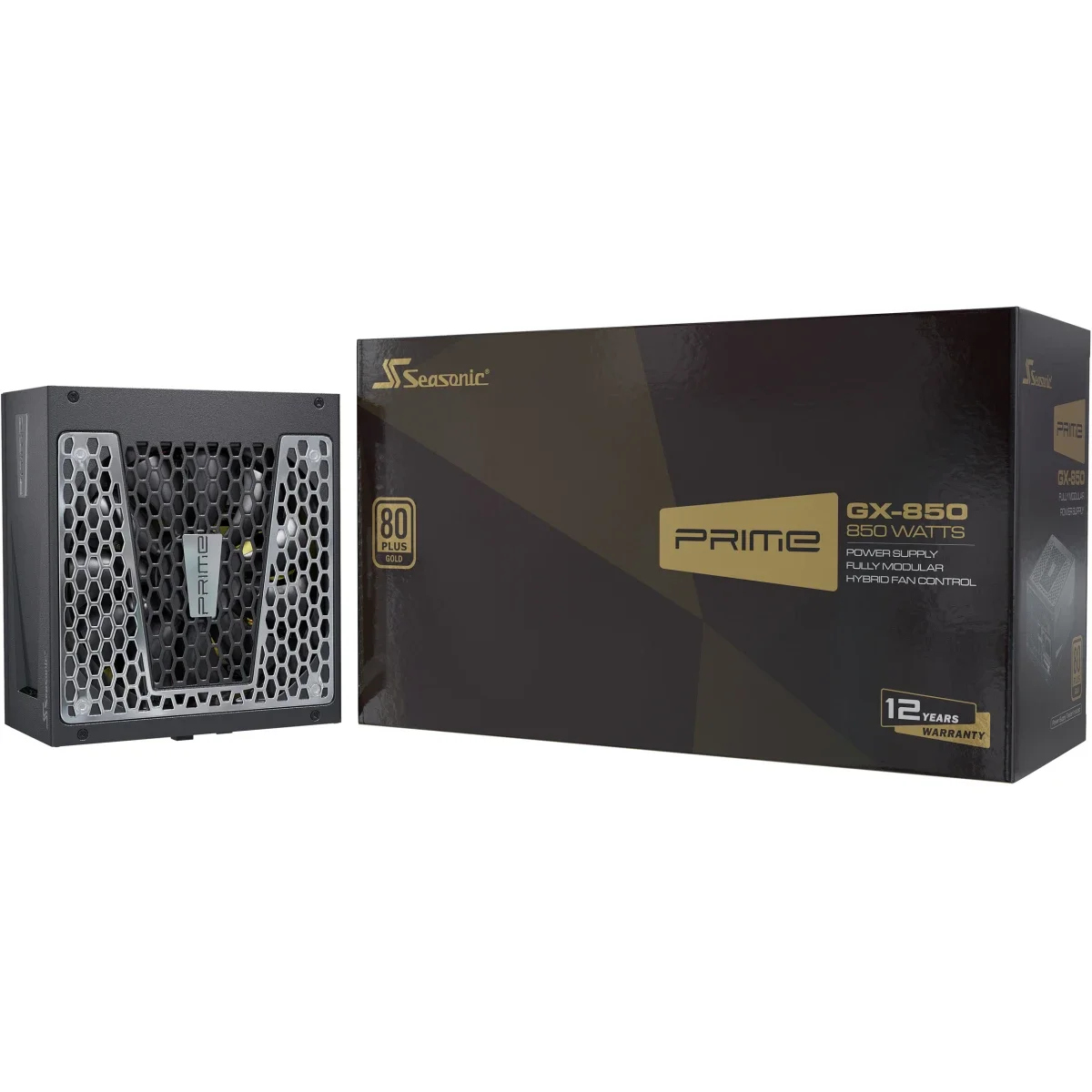 مزود طاقة Seasonic PRIME GX-850 بقدرة 850 واط وشهادة 80 PLUS Gold معياري بالكامل