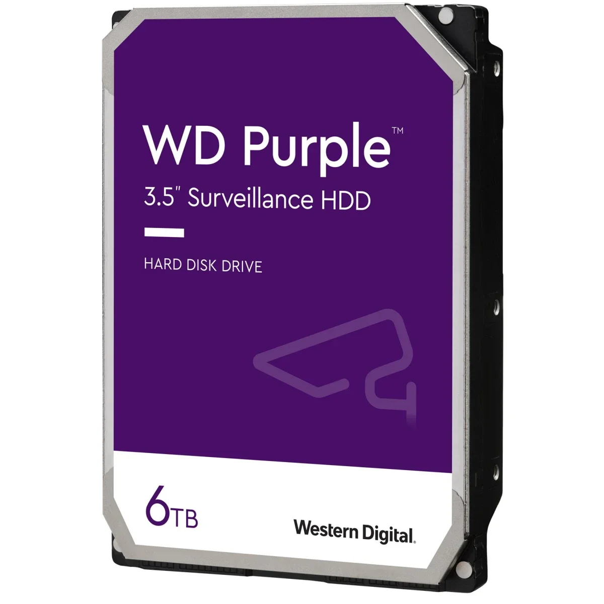 Western Digital WD Purple 6TB Surveillance HDD SATA 6.0Gb/s 256MB Cache 3.5-Inch Internal - Thumbnail 2