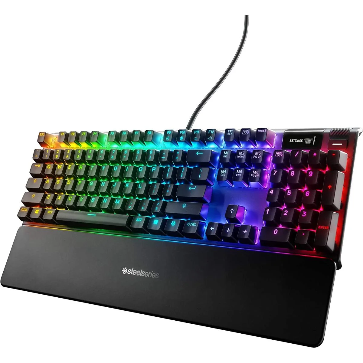 SteelSeries Apex Pro Full-Size RGB Mechanical Gaming Keyboard with OLED Smart Display
