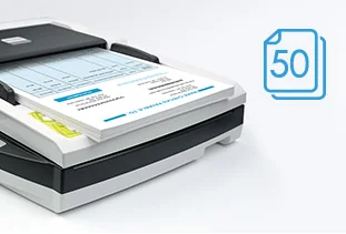 ماسح ضوئي Plustek SmartOffice PL4080 مسطح A4 مع مغذي مستندات تلقائي 50 ورقة ومسح مزدوج الوجه - Image 6