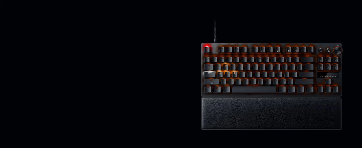 كيبورد ألعاب Razer Huntsman V3 Pro TKL بسرعة 8KHz أسود - Thumbnail 16