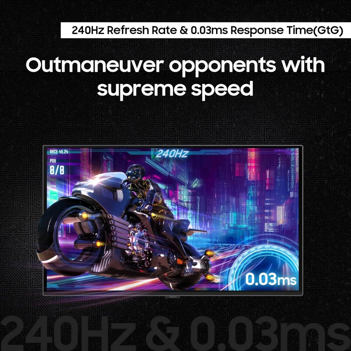 Samsung Odyssey G6 G61SD 27-Inch OLED 2K QHD 240Hz Gaming Monitor - Thumbnail 5