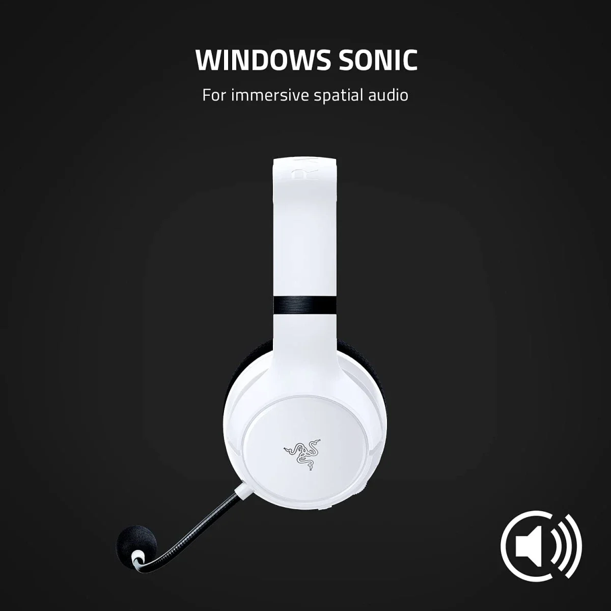 Razer Kaira X Wired Gaming Headset for PlayStation with TriForce 50mm Drivers Black/White - Thumbnail 8