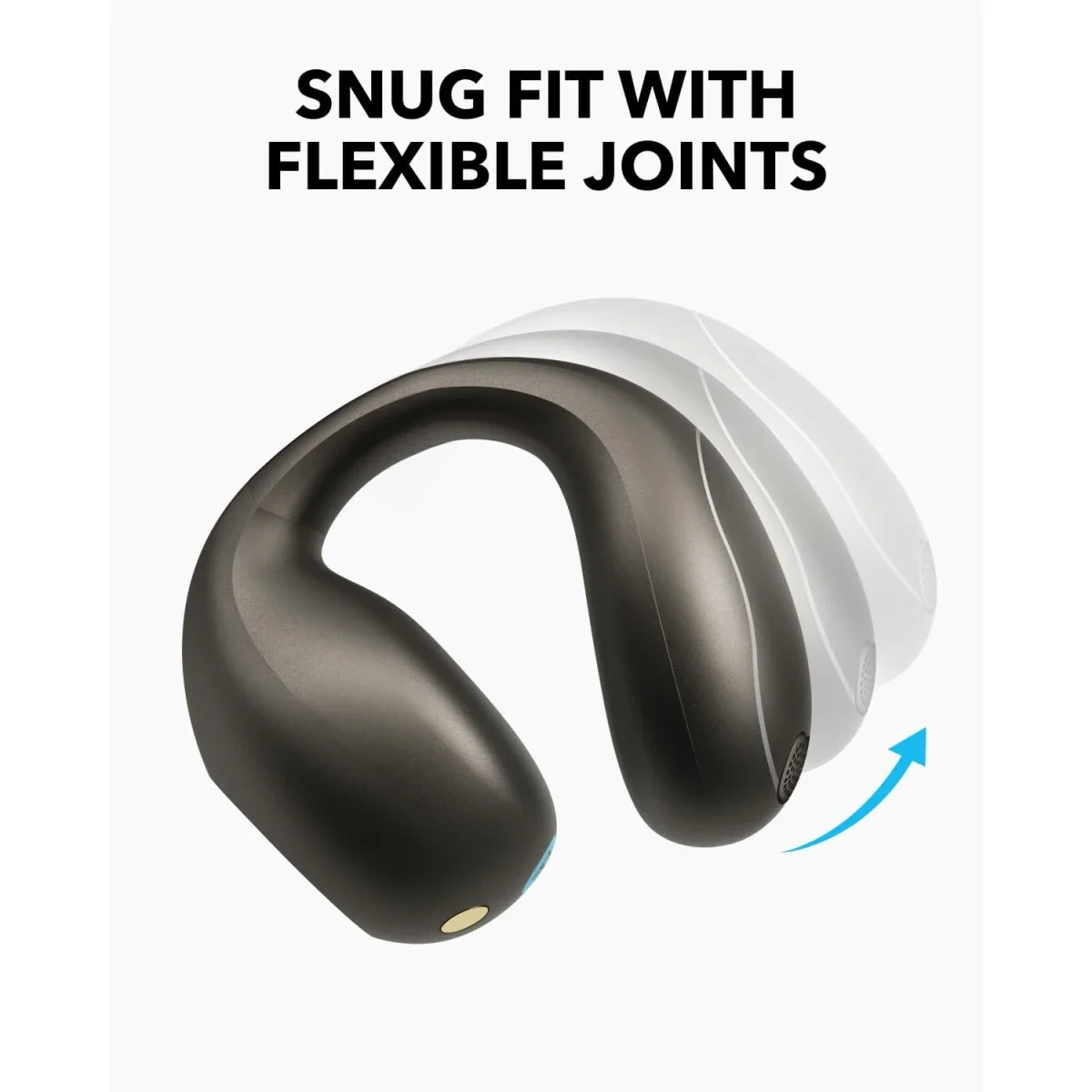 سماعات أذن Anker Soundcore C40i مفتوحة بتصميم مشبك وأزرار تحكم - أسود - Thumbnail 6