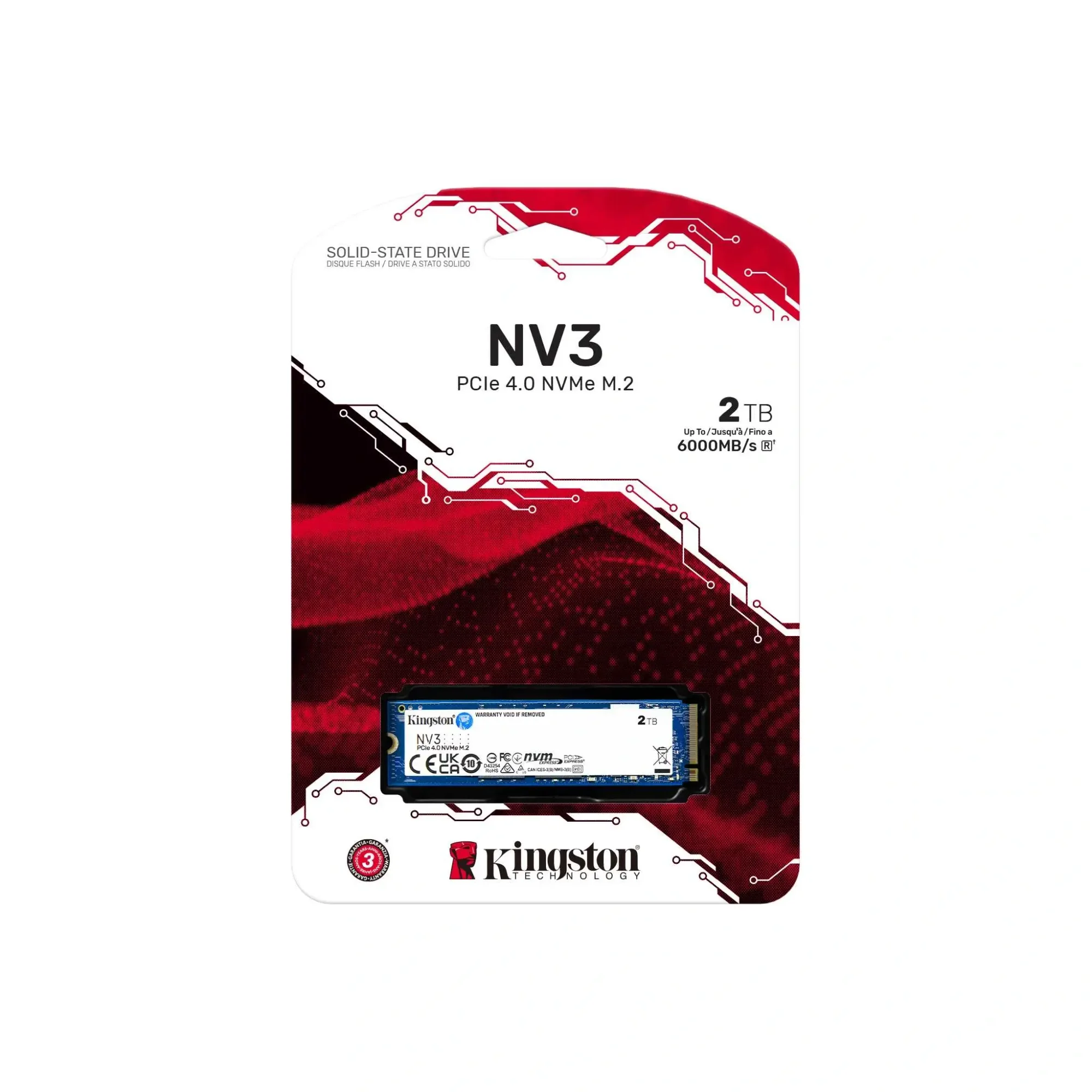 Kingston NV3 2TB M.2 PCIe 4.0 NVMe SSD - Image 1