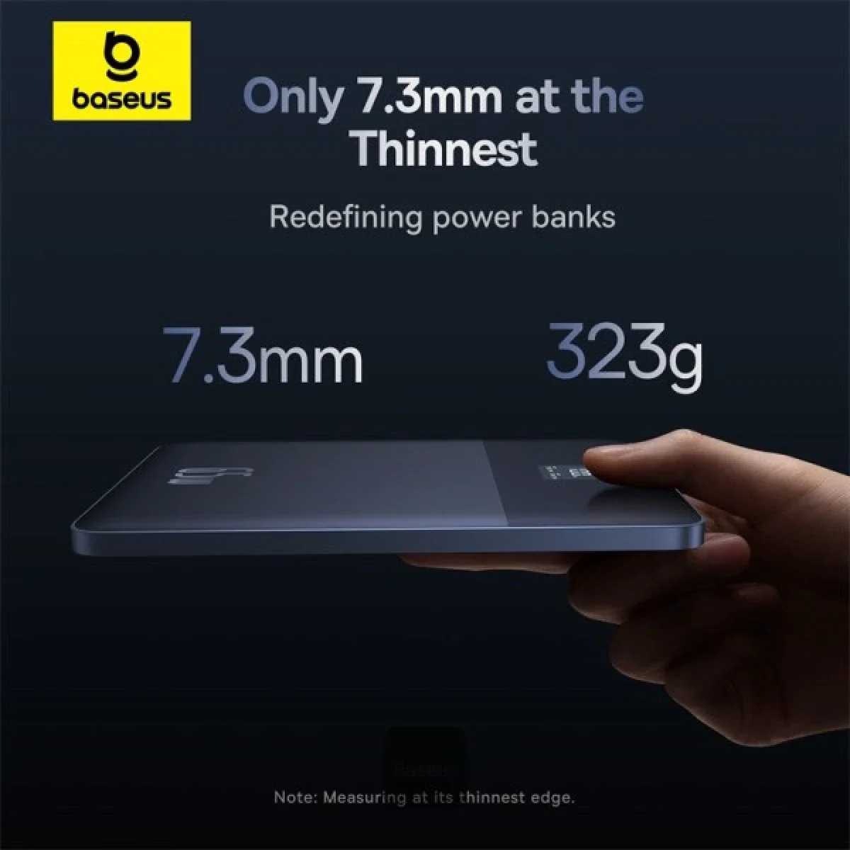 Baseus Blade2 12000mAh 65W Ultra-Thin Power Bank with Digital Display - Blue - Thumbnail 8