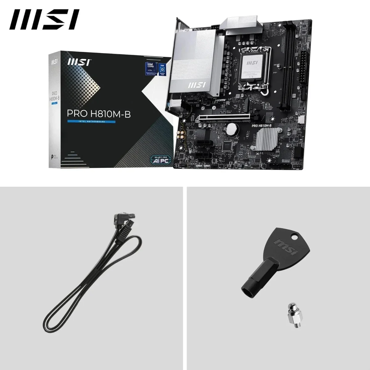 MSI PRO H810M-B mATX Motherboard LGA 1851 DDR5 PCIe 5.0 M.2 2.5G LAN - Thumbnail 7