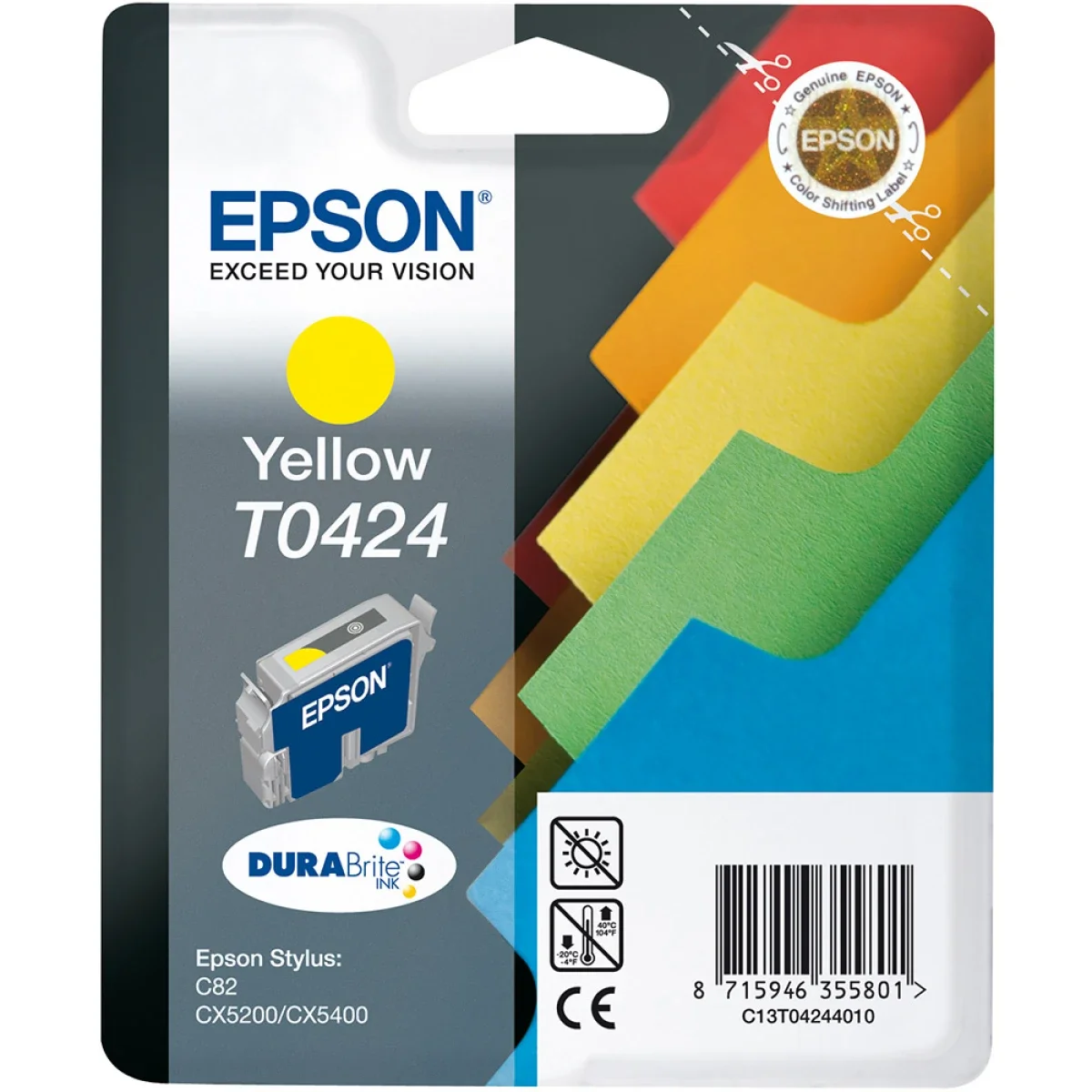 خرطوشة حبر EPSON T0424 أصلية باللون الأصفر