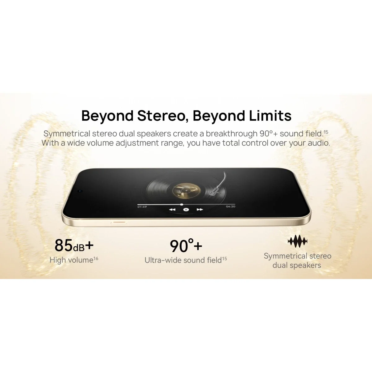 HUAWEI nova 15 Max CHZ-LX1 Dual SIM Smartphone, 8GB RAM, 256GB, 6.84-inch 120Hz OLED, 50MP Camera, Blush Gold - Image 4