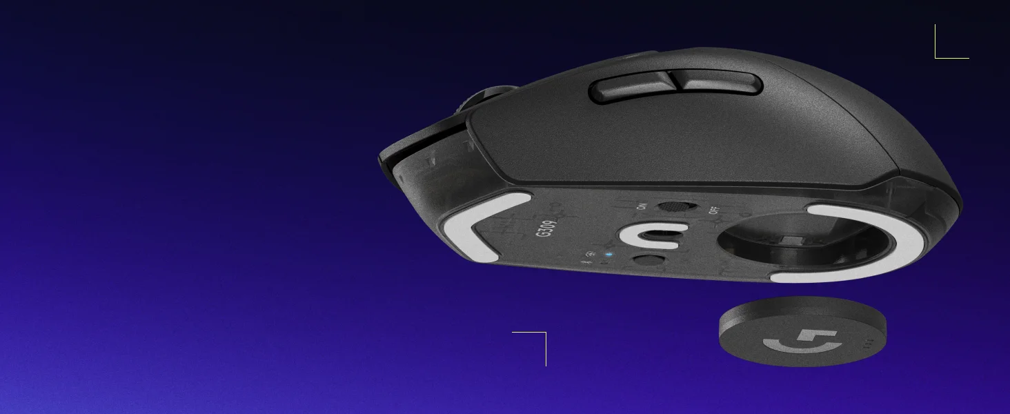 ماوس ألعاب لاسلكي Logitech G309 LIGHTSPEED بمستشعر HERO 25K - أبيض - Thumbnail 9