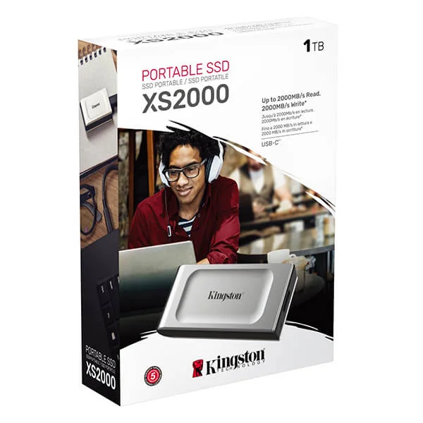 هارديسك خارجي محمول SSD Kingston XS2000 بسعة 1 تيرابايت - Image 1