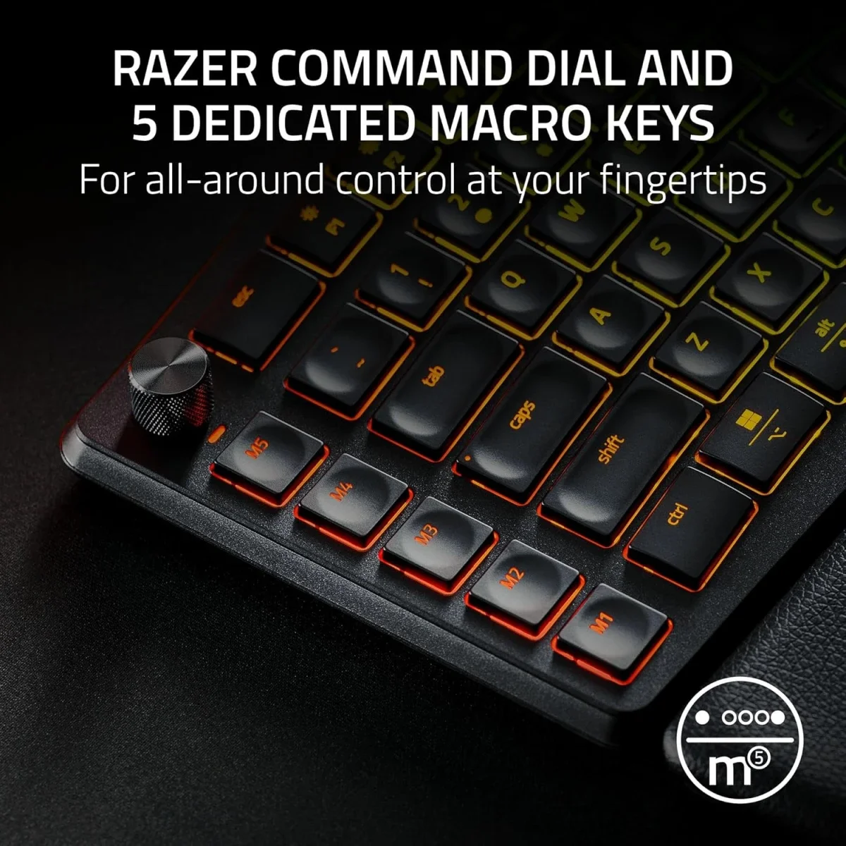 كيبورد Razer Pro Type Ergo لاسلكي مريح بتصميم منفصل وإضاءة RGB - أسود - Thumbnail 4