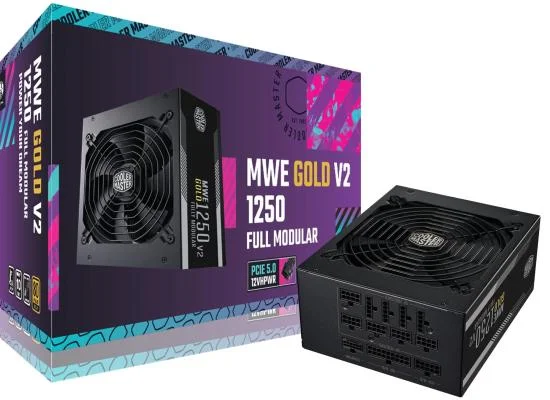 مزود طاقة Cooler Master MWE Gold 1250 V2 بقدرة 1250 واط وكفاءة 80 Plus Gold ومعيار ATX 3.0 - Image 3