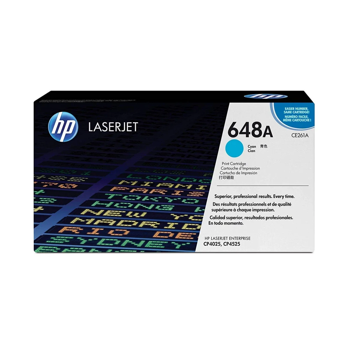 تونر HP CE261A أصلي سماوي لطابعة Color LaserJet 4525