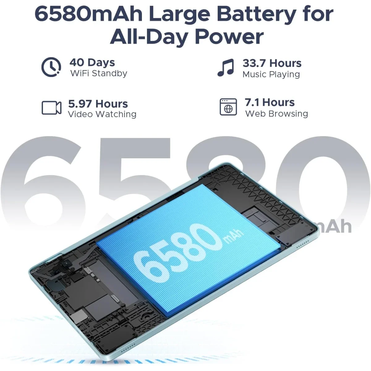 جهاز لوحي DOOGEE Tab A9 Pro VIB Edition 2025 بشاشة 10.1 إنش وواي فاي، 128GB، ذاكرة 4GB + 16GB مشتركة، باقة باللون الأسود - Image 3
