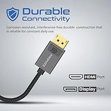 محول DisplayPort إلى HDMI من Promate MediaLink-DP بدقة 4K 60Hz مع كابل نايلون مجدول - Image 10