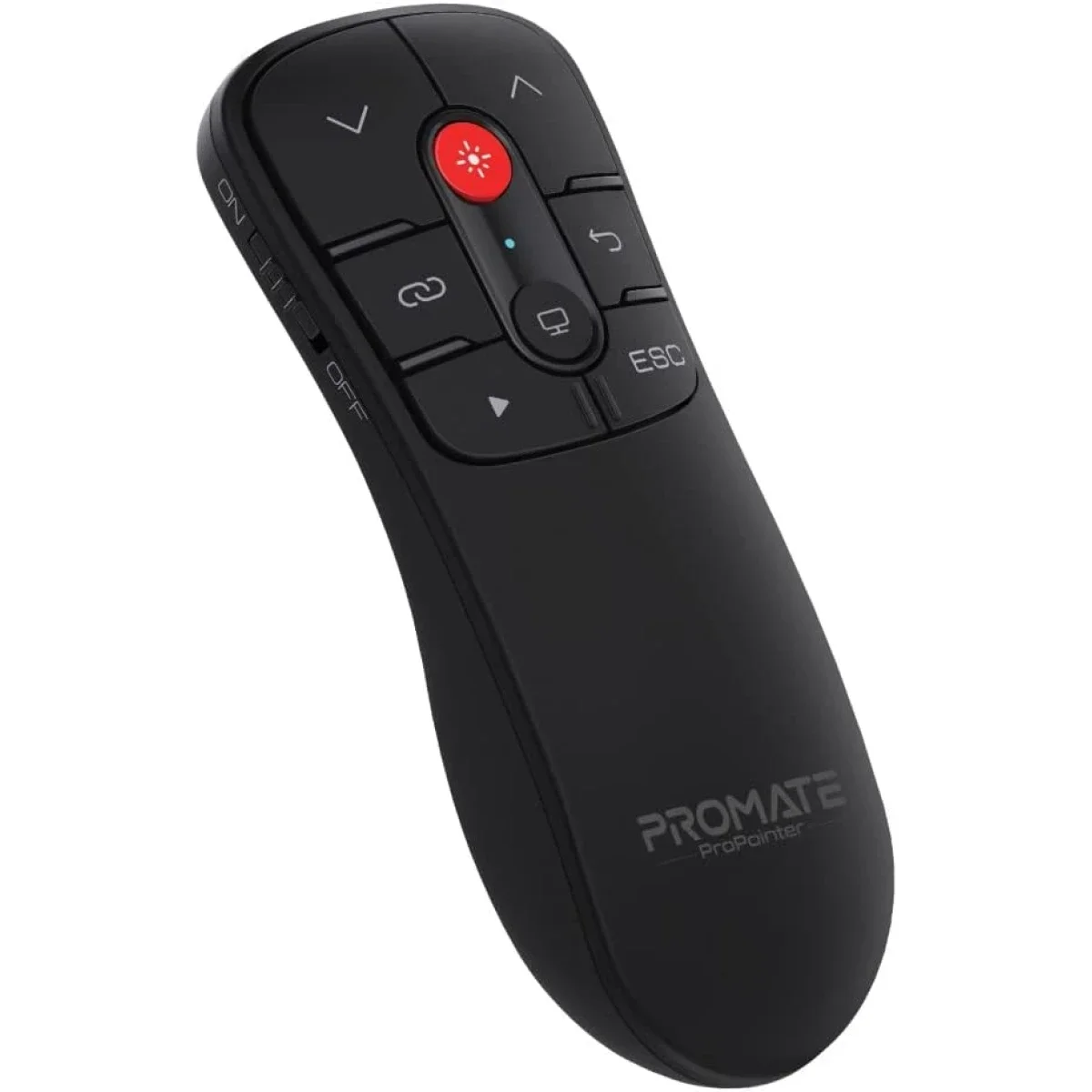 جهاز تحكم بالعروض اللاسلكي Promate ProPointer بمنفذي USB-A وUSB-C ومؤشر ليزر 50 متر ومدى 10 متر