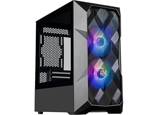 Cooler Master MasterBox TD300 Mesh Black Mini Tower Gaming Case with 2 ARGB Fans - Image 3