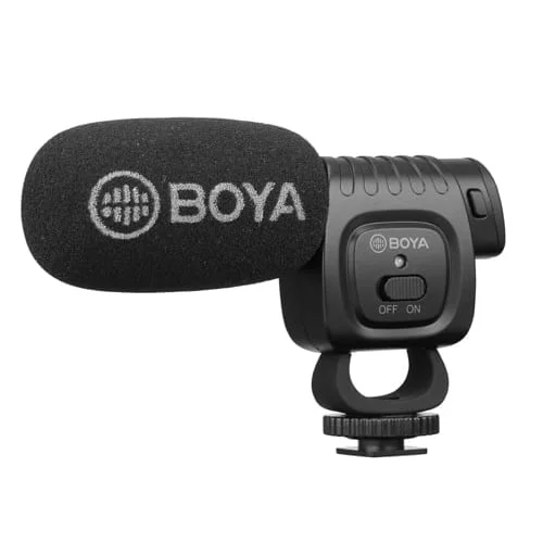 ميكروفون Boya BY-BM3011 شوت جن مدمج مع حامل مضاد للاهتزاز وفتحة 1/4 إنش-20 لذراع بوم