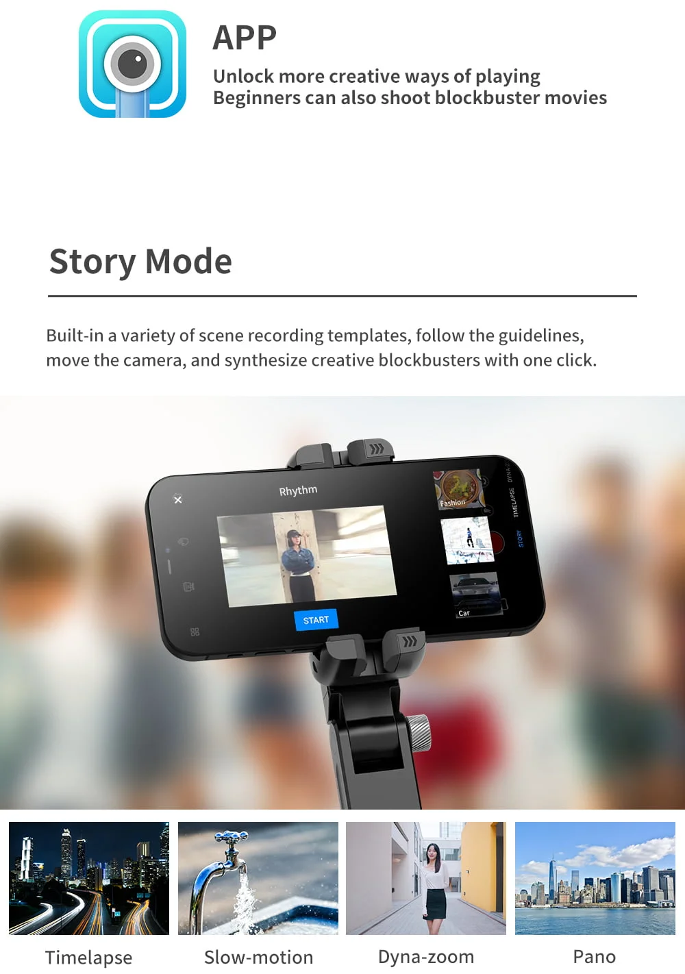 Q18 Foldable 360 Gimbal Stabilizer Selfie Stick Tripod with Remote & Light - Image 21