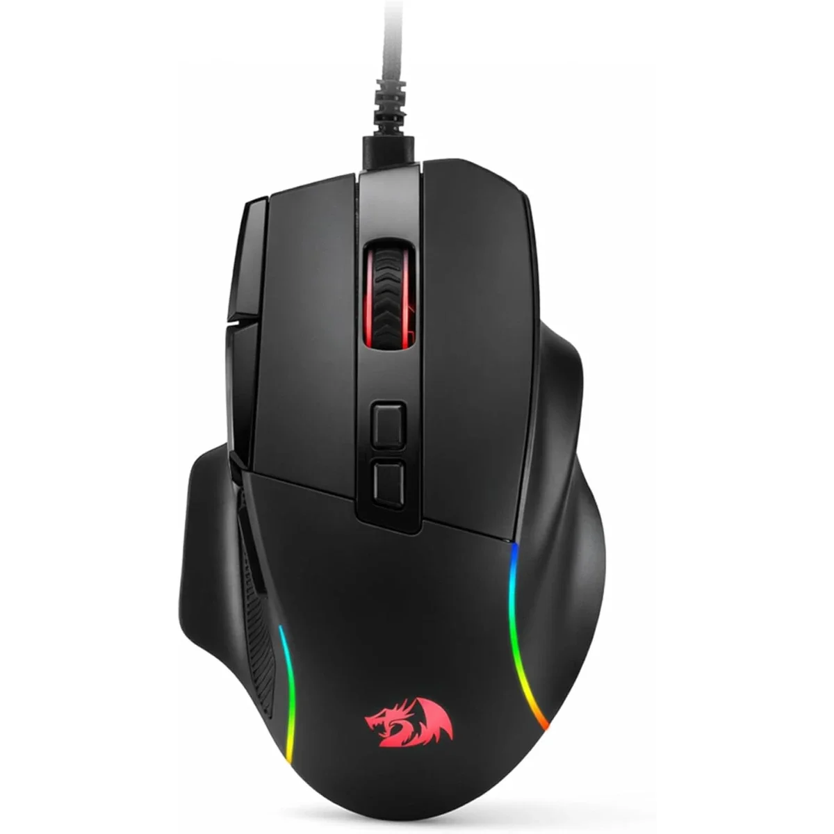 Redragon M925 Wired Gaming Mouse, 24000 DPI, 10 Programmable Buttons, Black