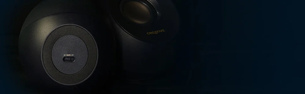 Creative Pebble V2 2.0 USB-C Powered Desktop Speakers with 3.5mm AUX-In, 8W RMS - Black - Image 10