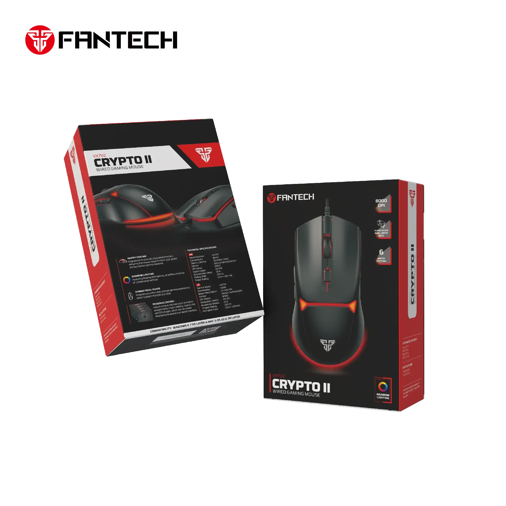 ماوس ألعاب سلكي Fantech CRYPTO II - Image 3