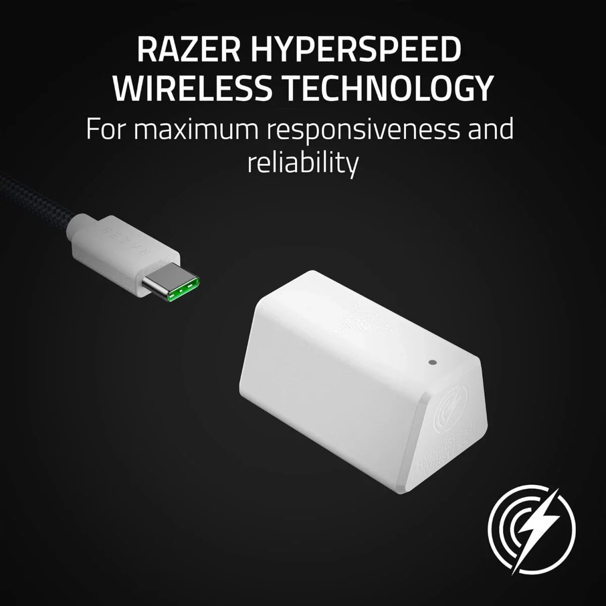 سماعة ألعاب Razer BlackShark V2 HyperSpeed لاسلكية باللون الأبيض - Thumbnail 9