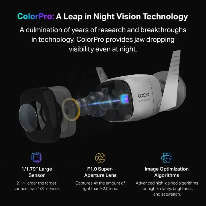 TP-LINK Tapo C325WB ColorPro 2K QHD Outdoor Security Camera - Image 2