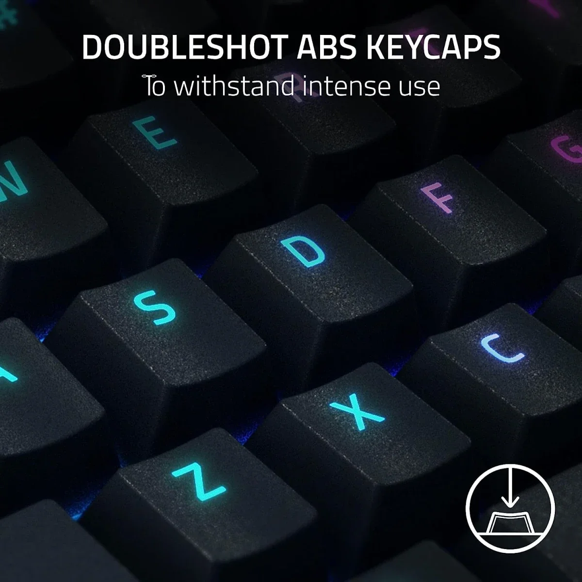 كيبورد ألعاب Razer BlackWidow V4 ميكانيكي بسويتشات خضراء - أسود - Thumbnail 3
