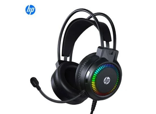 سماعة ألعاب HP H220 RGB بمنفذ AUX 3.5 مم وUSB 2.0 - Thumbnail 2
